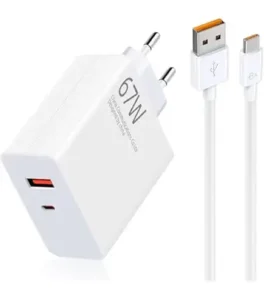 شارژر اصلی شیائومی ۶۷ وات با کابل توربو