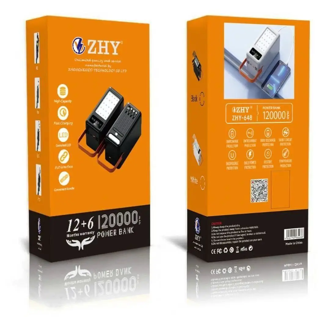 پاور بانک غول ۱۲۰هزار مخصوص کمپ با ۱۲ باتری دههزار میلیآمپر، کابل همراه و چراغ اضطراری، یک منبع انرژی قدرتمند برای سفر، طبیعتگردی و شرایط قطع برق است. مناسب شارژ طولانیمدت انواع دستگاهها.