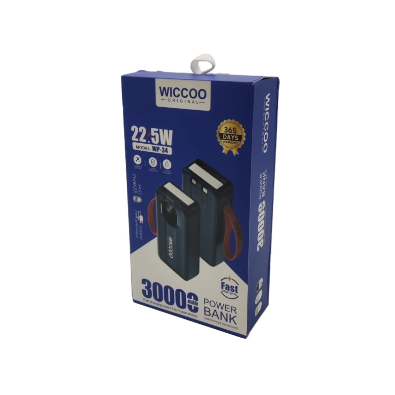 پاوربانک چندمنظوره Wiccoo WP-34